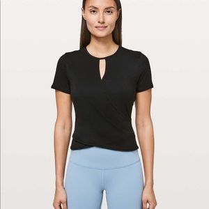 Lululemon Round Trip Wrap Keyhole Crop Top Shirt
